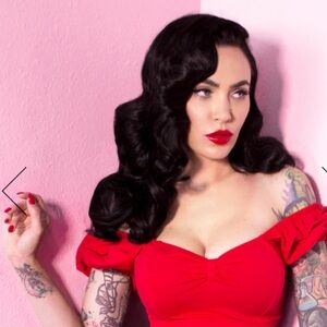 Vixen by Micheline Pitt Powder Puff Top